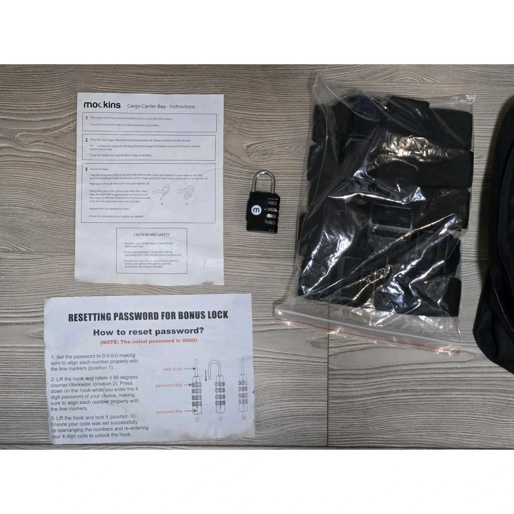 Mockins 16 CuFt Trailer Hitch Cargo Carrier Bag 58